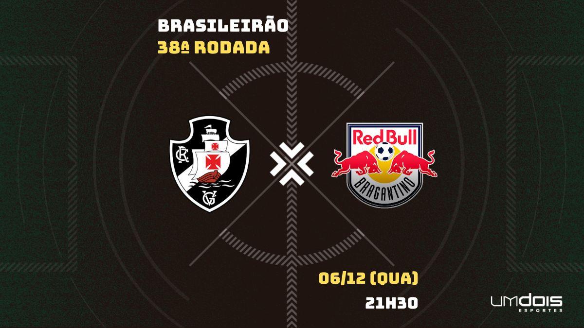 Vasco x Bragantino: onde assistir ao vivo, horário e escalações