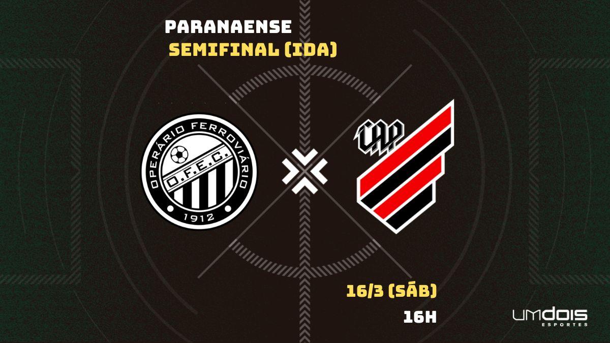 Operário x Athletico: Escalações prováveis, como assistir, data e horário
