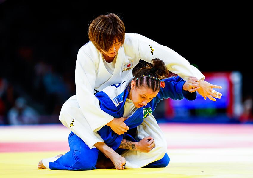 Natasha foi derrotada pela adversária japonesa. Foto: IconSport.
