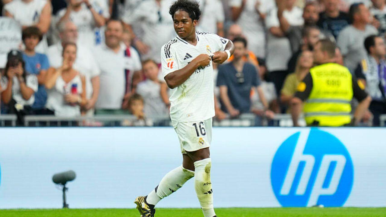 Endrick marca em estreia pelo Real Madrid no Campeonato Espanhol: assista