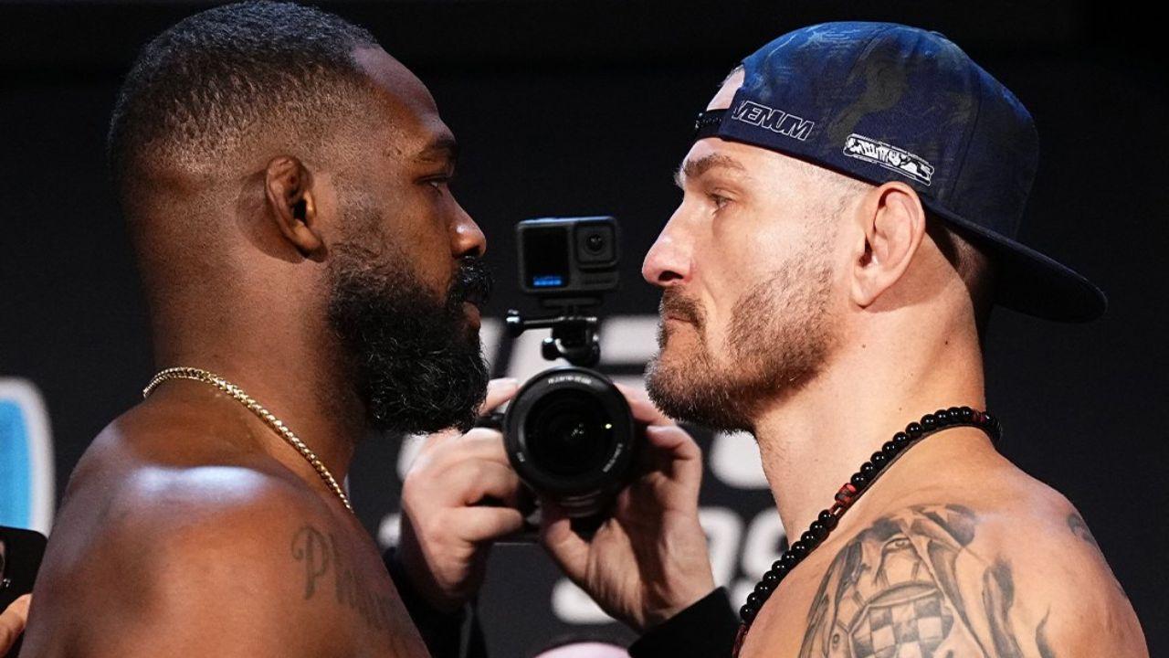 Jon Jones e Stipe Miocic fazem a luta principal do UFC 309. Foto: Divulgação/UFC