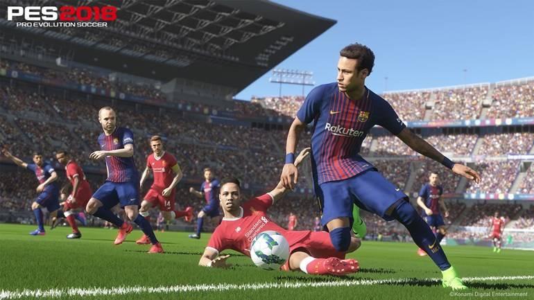 Imagem de Neymar no jogo da Konami.