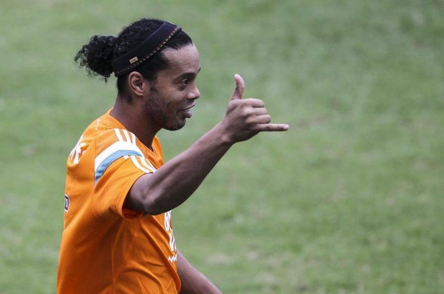 Ronaldinho na época do Fluminense. Foto: Antônio Lacerda/EFE