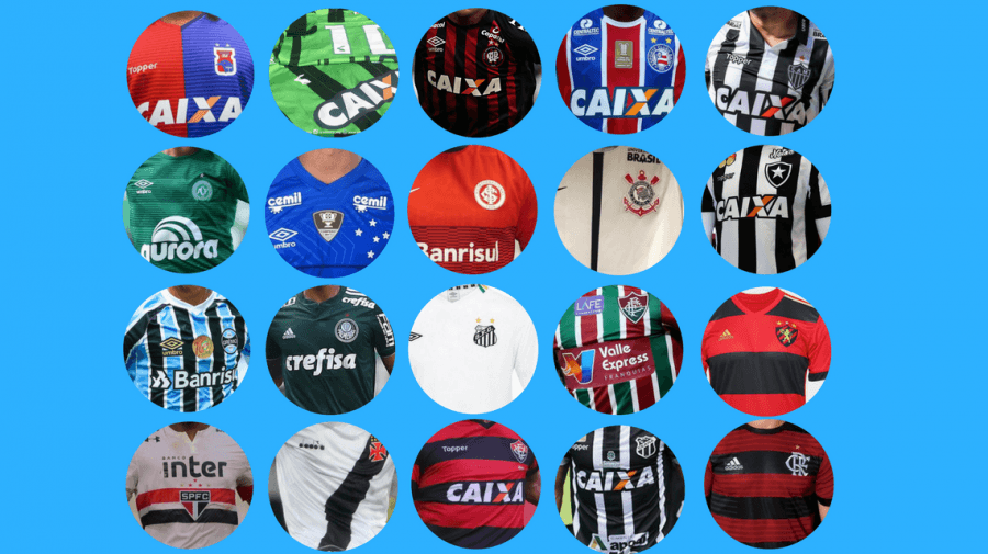 Camisa dos clubes da Série A do Brasileirão
