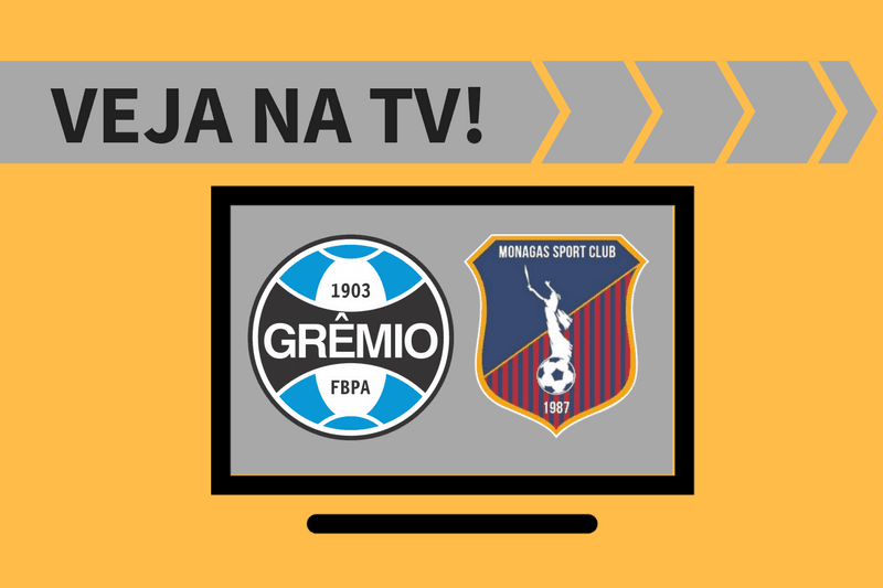 O jogo Grêmio x Monagas terá transmissão ao vivo em canal fechado.