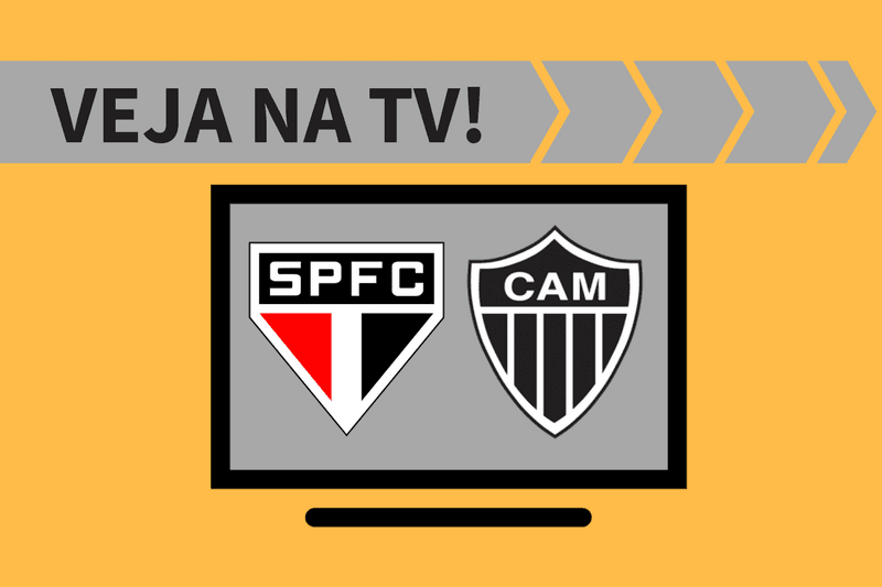 São Paulo x Atlético-MG AO VIVO: saiba como assistir ao jogo na TV, com transmissão apenas em canal fechado.