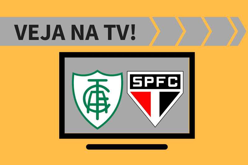 América-MG x São Paulo ao vivo na TV: saiba onde ver a transmissão do jogo.