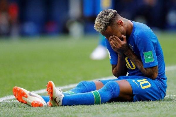 Neymar chora ao final da partida entre Brasil x Costa RIca, válido pela segunda rodada da Copa do Mundo 2018. Foto: Jonathan Campos/Gazeta do Povo