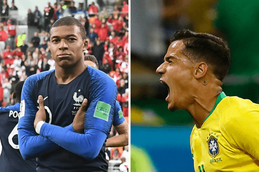 Em Copa sem grandes times, Brasil e Franças são destaques das quartas