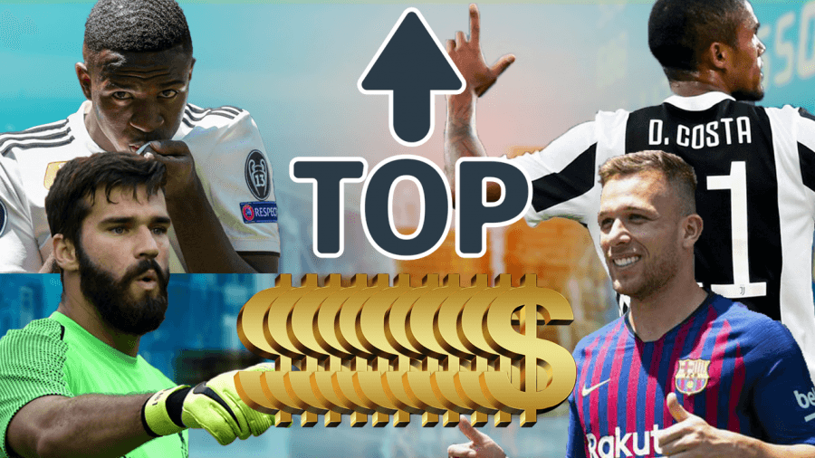 TOP 10: jogadores brasileiros mais caros da janela europeia