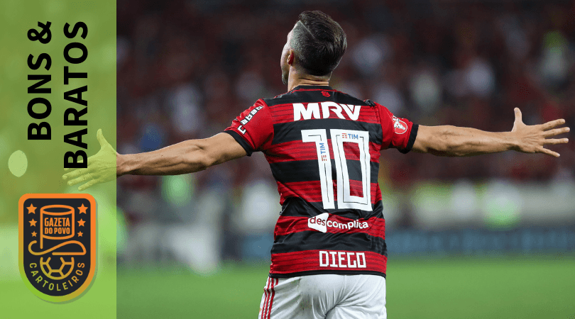 Diego, do Flamengo, é ótima opção no time de bons e baratos para a 24ª rodada do Cartola FC 2018. (Foto: Gilvan de Souza/Flamengo)