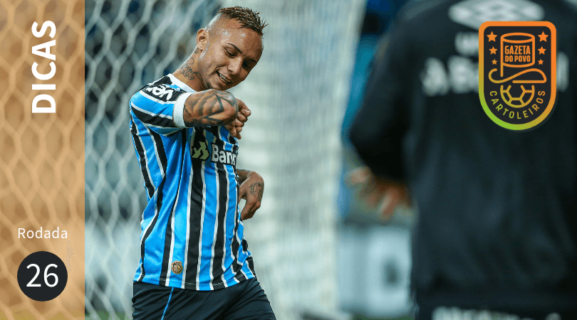 Everton, do Grêmio, é uma das melhores apostas para o Cartola FC 2018 na rodada 26 do Brasileirão. (Foto: Lucas Uebel/Grêmio)