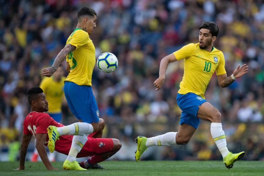Firmino e Paquetá durante amistoso da seleção brasileira contra o Panamá.
 
Foto : Pedro Martins / MowaPress