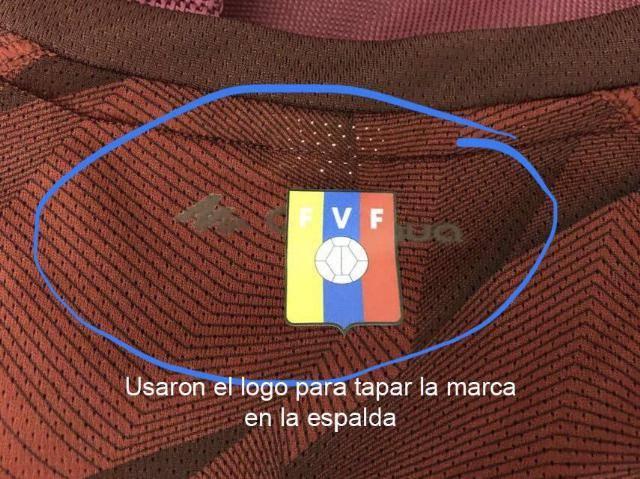 Camisa da Venezuela usada em amistoso.