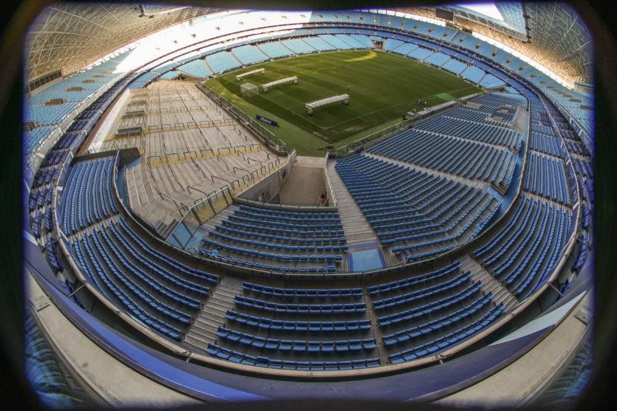 Vista do estadio Arena do Grêmio, uma das sedes da Copa América - Foto: Daniel Castellano/Gazeta do Povo