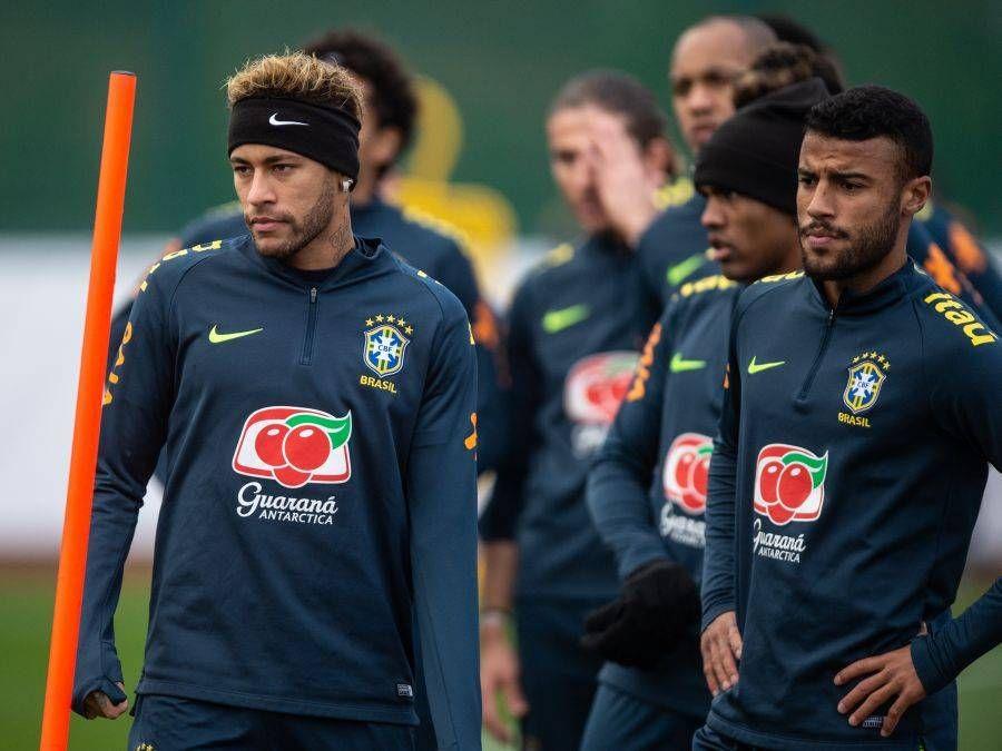 Brasil x Uruguai: Treino da seleção em Londres, em destaque Neymar. Pedro Martins / MoWA Press