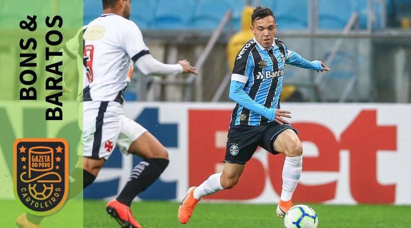 Pepê, do Grêmio, é opção de jogador bom e barato na 12ª rodada do Cartola FC 2019.