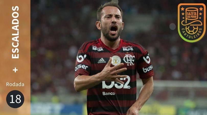 Éverton Ribeiro, do Flamengo, está entre os jogadores mais escalados da 18ª rodada do Cartola FC 2019.