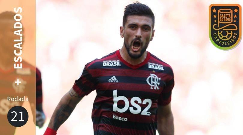 Arrascaeta, do Flamengo, está entre os jogadores mais escalados da 21ª rodada do Cartola FC 2019.