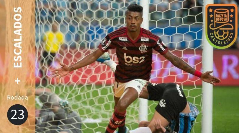 Bruno Henrique, do Flamengo, está entre os jogadores mais escalados da 23ª rodada do Cartola FC 2019.
