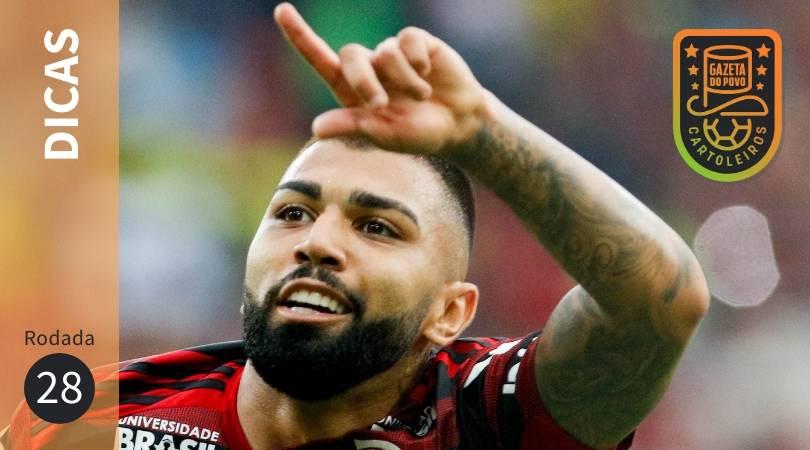 Gabigol, do Flamengo, é uma das melhores opções de escalação na 28ª rodada do Cartola FC 2019.