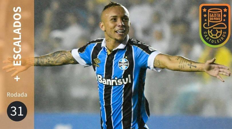 Everton, do Grêmio, está entre os jogadores mais escalados da 31ª rodada do Cartola FC 2019.