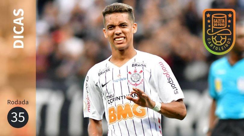 Pedrinho, do Corinthians, é uma das melhores opções de escalação na 35ª rodada do Cartola FC 2019.