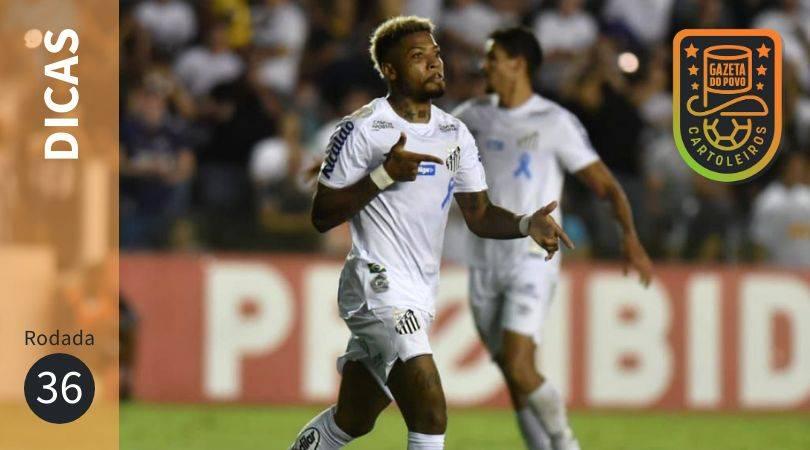 Marinho, do Santos, é uma das melhores opções de escalação na 36ª rodada do Cartola FC 2019.