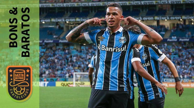 Luciano, atacante do Grêmio, é opção de jogador bom e barato na 37ª rodada do Cartola FC 2019.