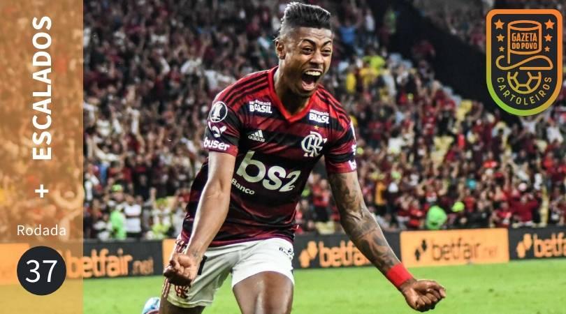 Bruno Henrique, do Flamengo, está entre os jogadores mais escalados da 37ª rodada do Cartola FC 2019.