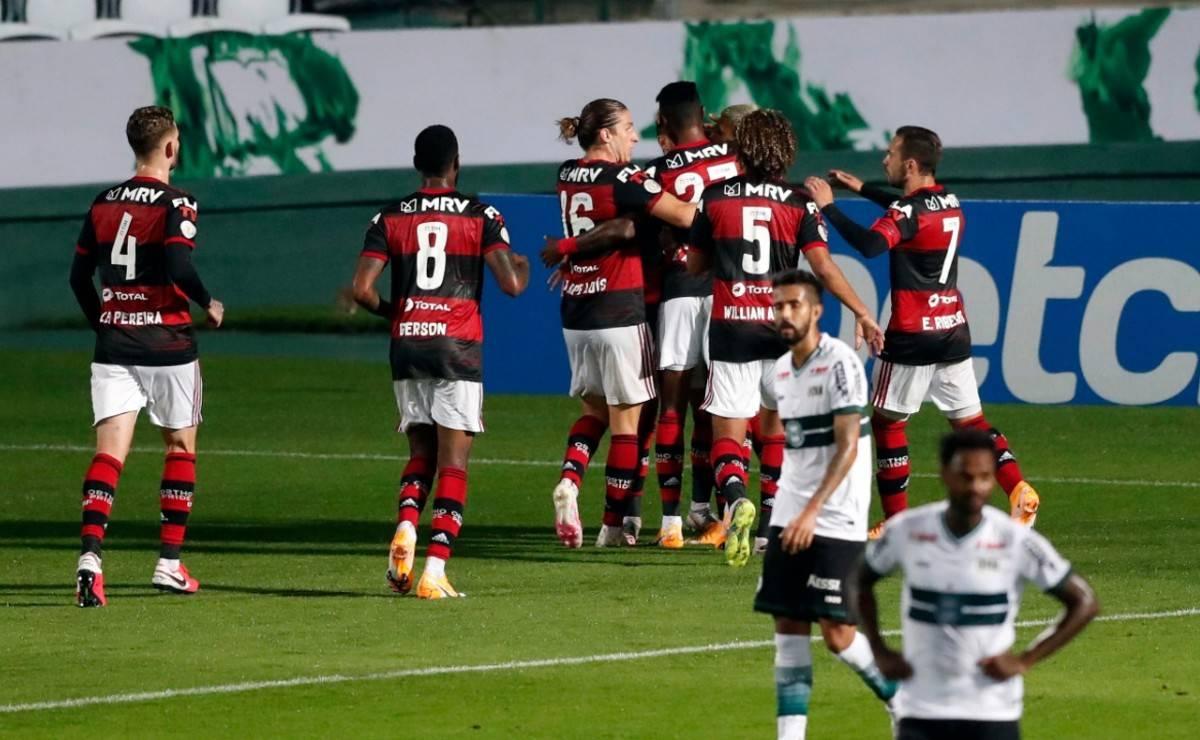 Flamengo reencontra vitória e Coritiba vê a sua realidade cada vez mais dura