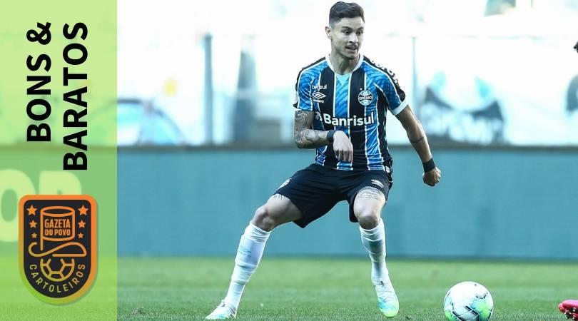 Diogo Barbosa, lateral do Grêmio, é uma opção boa e barata para a rodada 14 do Cartola FC 2020
