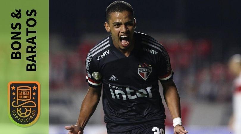 O atacante Brenner, do São Paulo, é uma opção boa e barata para a rodada 22 do Cartola FC 2020.