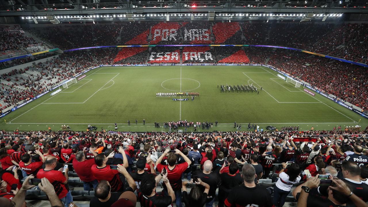 Baixada em festa para Athletico x River Plate em 2019. Foto: Jonathan Campos/Gazeta do Povo