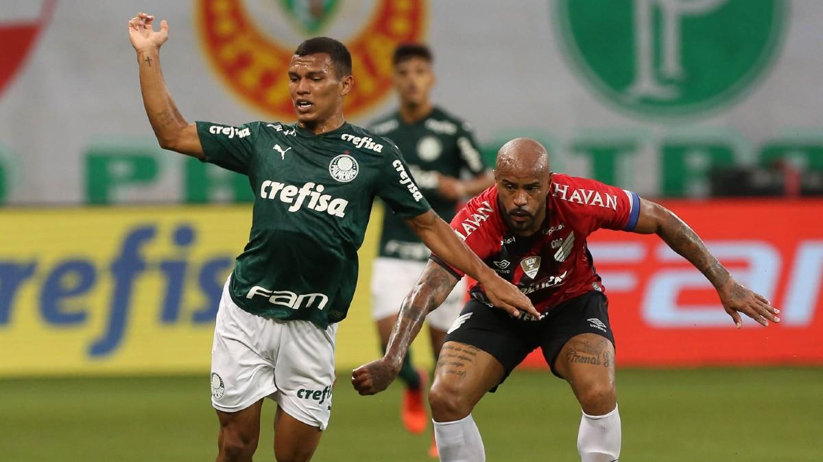 Athletico foi dominado e correu atrás do Palmeiras o tempo todo.