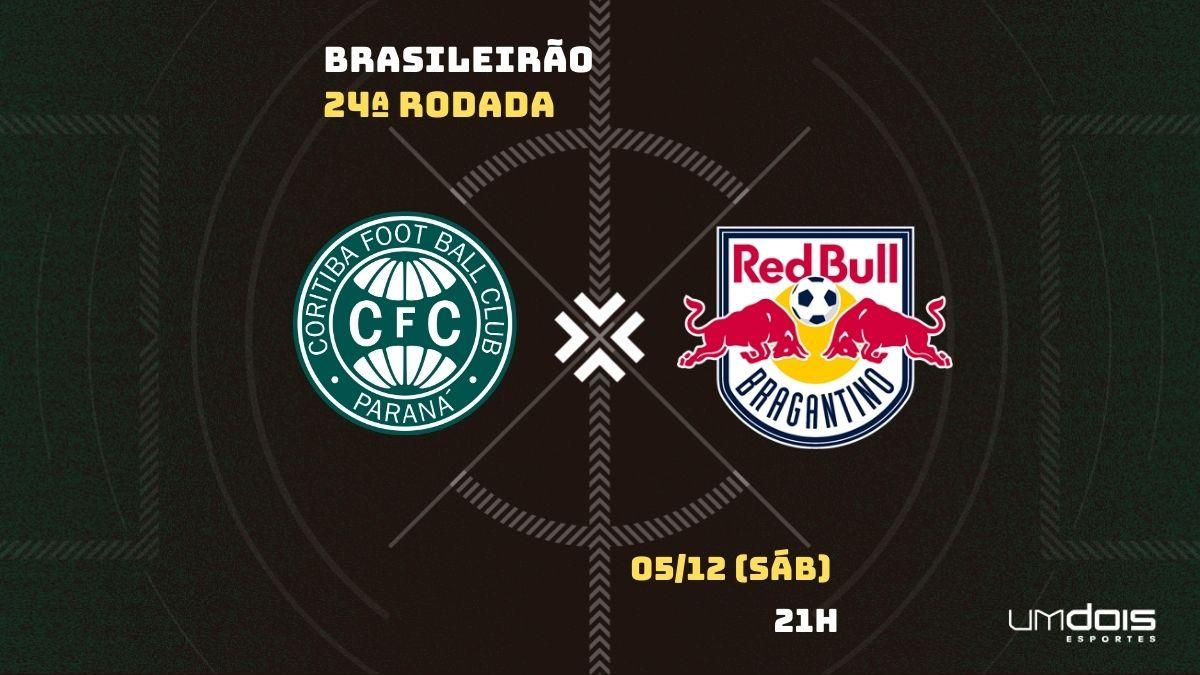 Coritiba recebe o Red Bull Bragantino pela 24ª rodada do Brasileirão