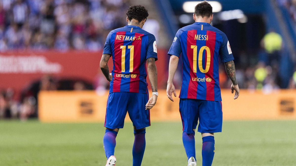 Neymar e Messi terão reencontro nas oitavas da Liga dos Campeões.