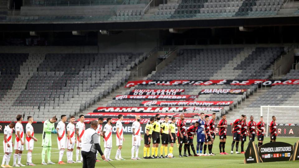 Athletico x River Plate sem torcida no estádio. Foto: Albari Rosa/Foto Digital/UmDois Esportes