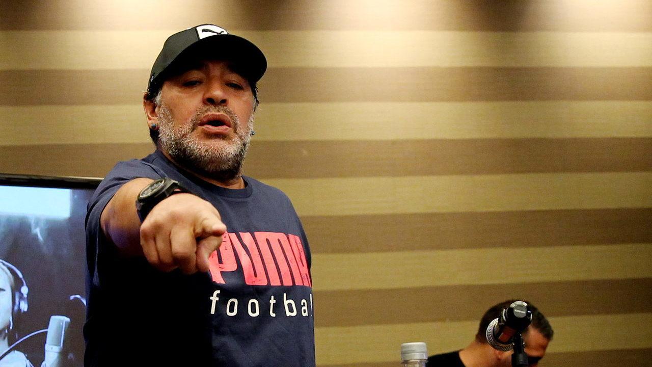 Maradona vinha trabalhando em clube da Argentina. Foto: Reprodução
