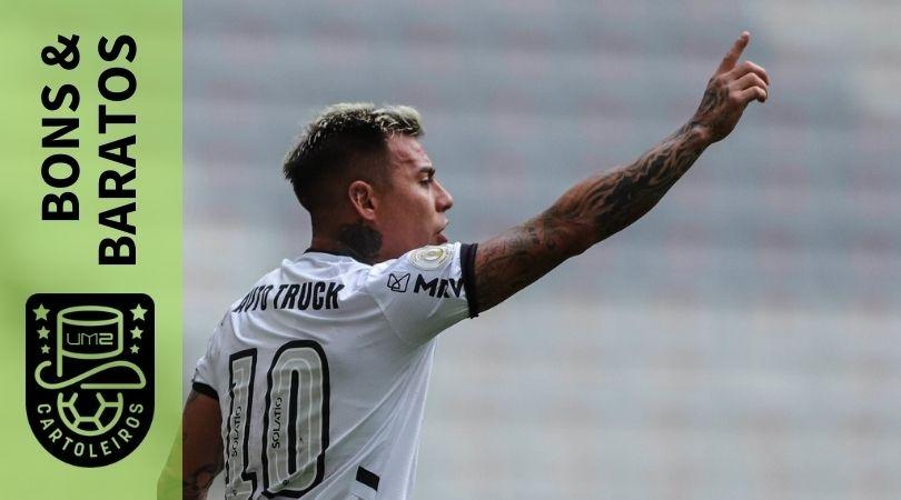 O atacante Vargas, do Atlético-MG, é uma opção boa e barata para a o Cartola FC na rodada 27.