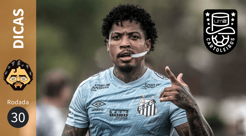 Marinho, do Santos, é ótima opção de escalação na 30ª rodada do Cartola FC 2020.