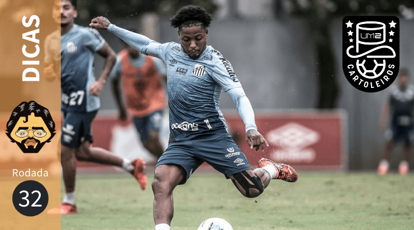 Marinho, do Santos, é ótima opção de escalação na 32ª rodada do Cartola FC 2020.