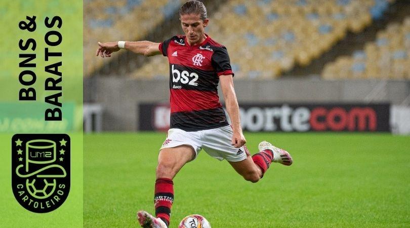 O lateral Filipe Luís, do Flamengo, é uma opção boa e barata para a rodada 32 do Cartola FC