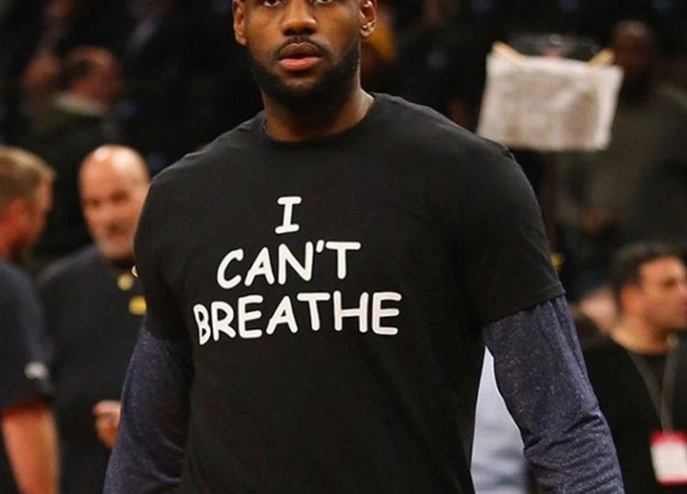 "Não consigo respirar", protesto de LeBron em 2014.