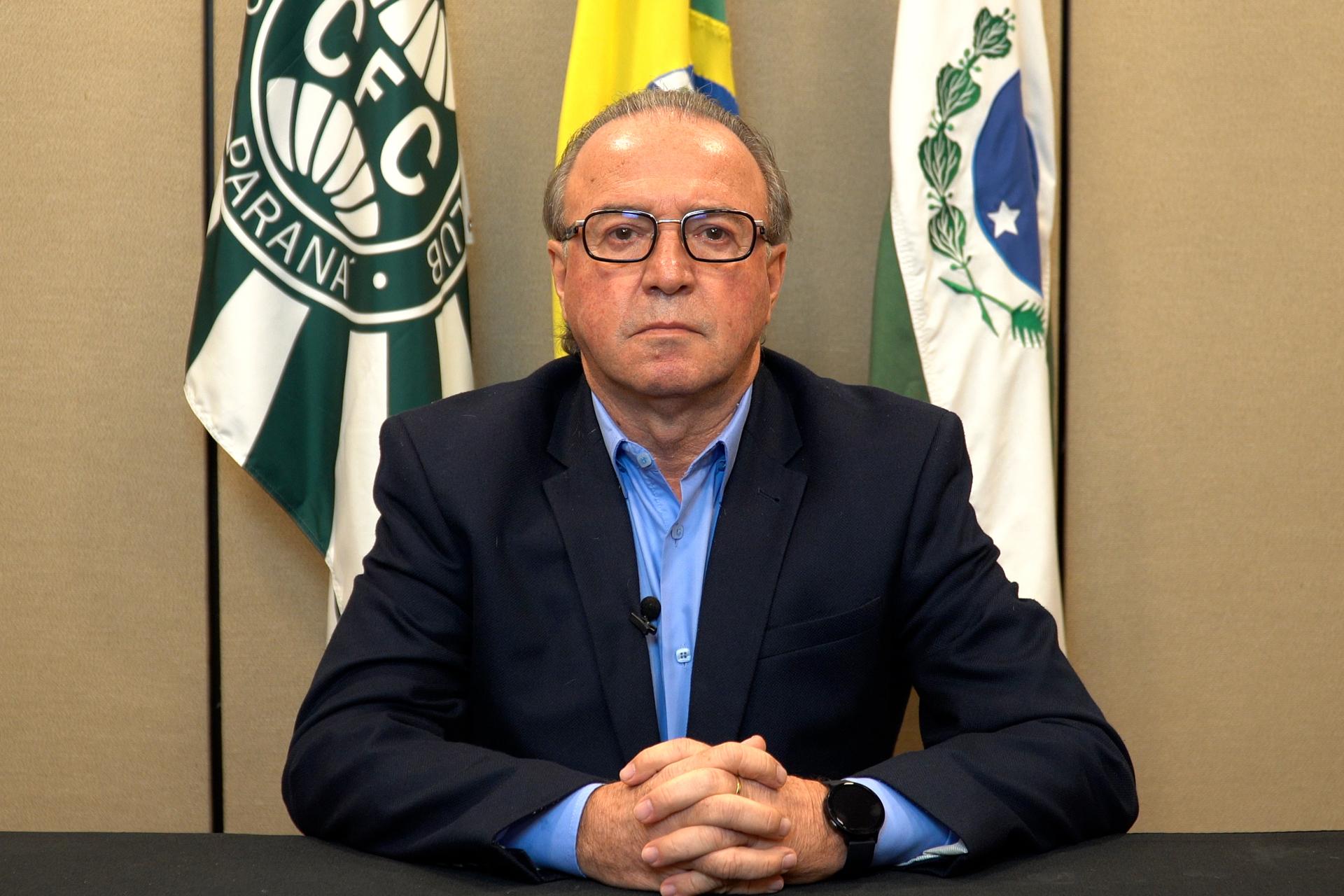 Follador reforçou a prioridade do Coritiba na Série B e Copa do Brasil