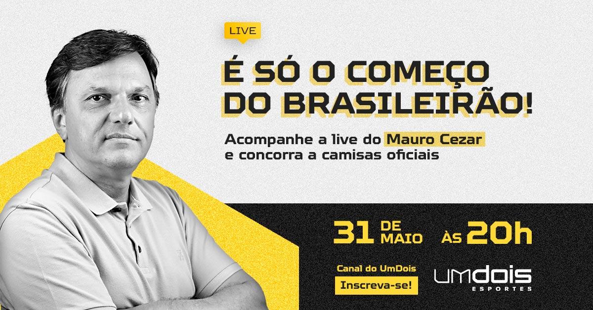 Live especial do Mauro Cezar com UmDois. Sorteio de camisas e promoção de assinatura; aproveite!