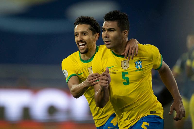 Casemiro fez o gol da vitória do Brasil