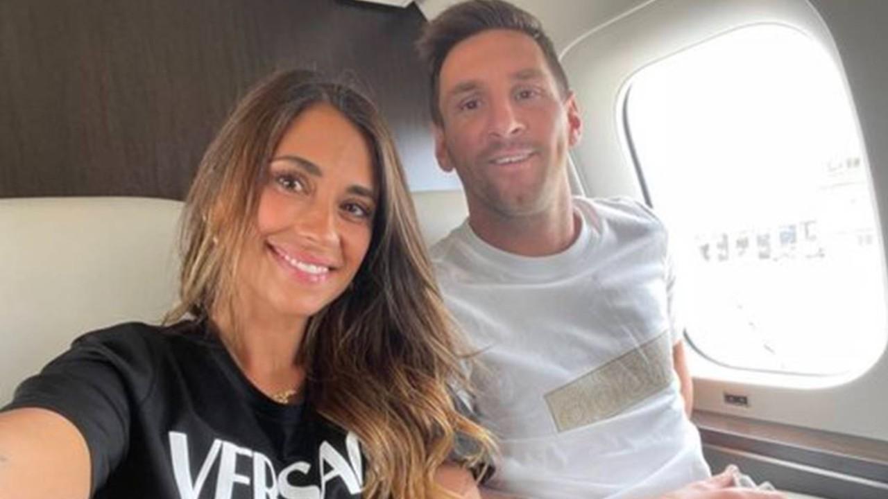 Antonela, esposa de Messi, postou foto da viagem a Paris.