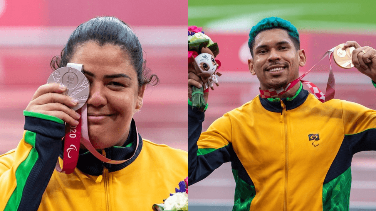 Marivana Oliveira e Mateus Evangelista garantiram mais duas medalhas no atletismo dos Jogos Paralímpicos