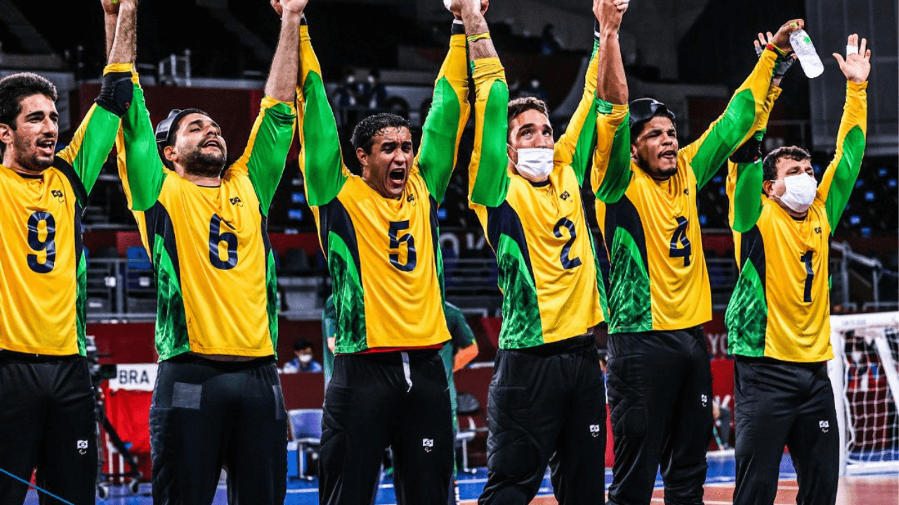 Brasil supera China no goalball masculino e conquista ouro inédito